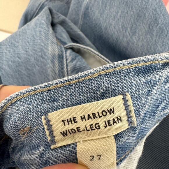 Madewell The Harlow Wide Leg Jean Airy Denim Blue High Waisted Pockets US 27 - Picture 8 of 13